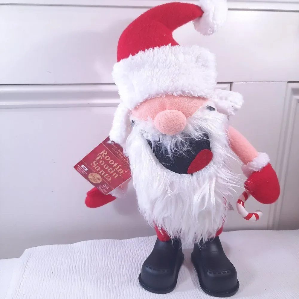 Tekky Toys Rootin' Tootin' Santa Claus Hillbilly farting plush Christmas READ